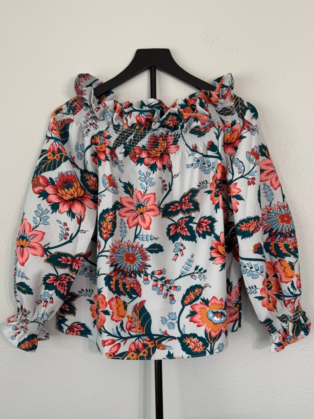 Tuckernuck NWT Marguerite Floral Preppy Chic Feminine Blouse Women Size M - Picture 9 of 13